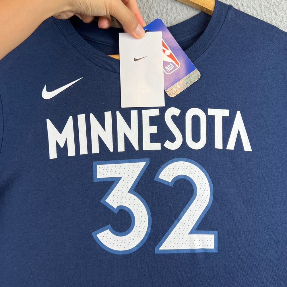 Nike Minnesota Timberwolves Karl-Anthony Towns 32 NBA T-Shirt Kids Large 14-16 - Picture 5 of 10